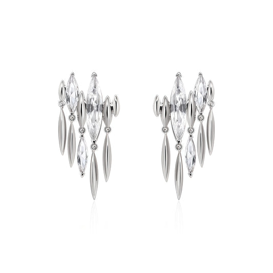 Silver Eclipse Radiance Earrings