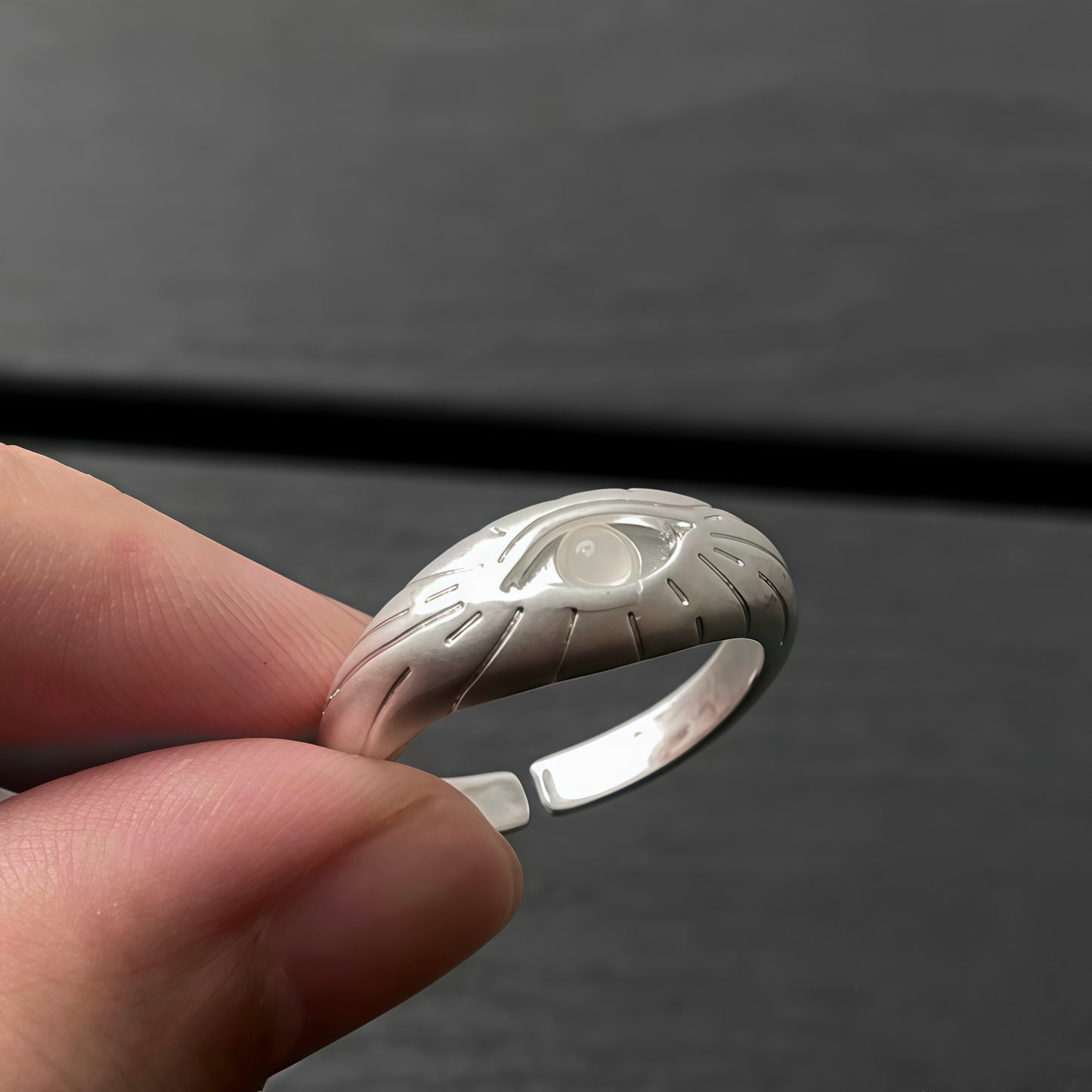 Ethereal Eye Silver Ring