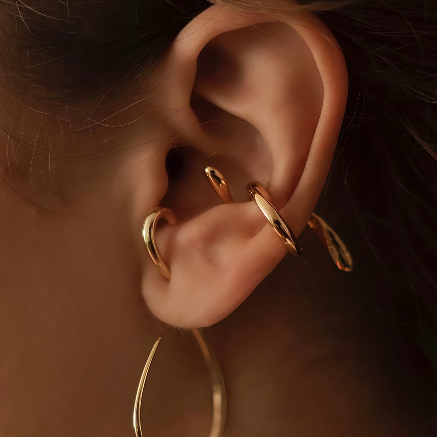 Liquid Flow Ear Cuff