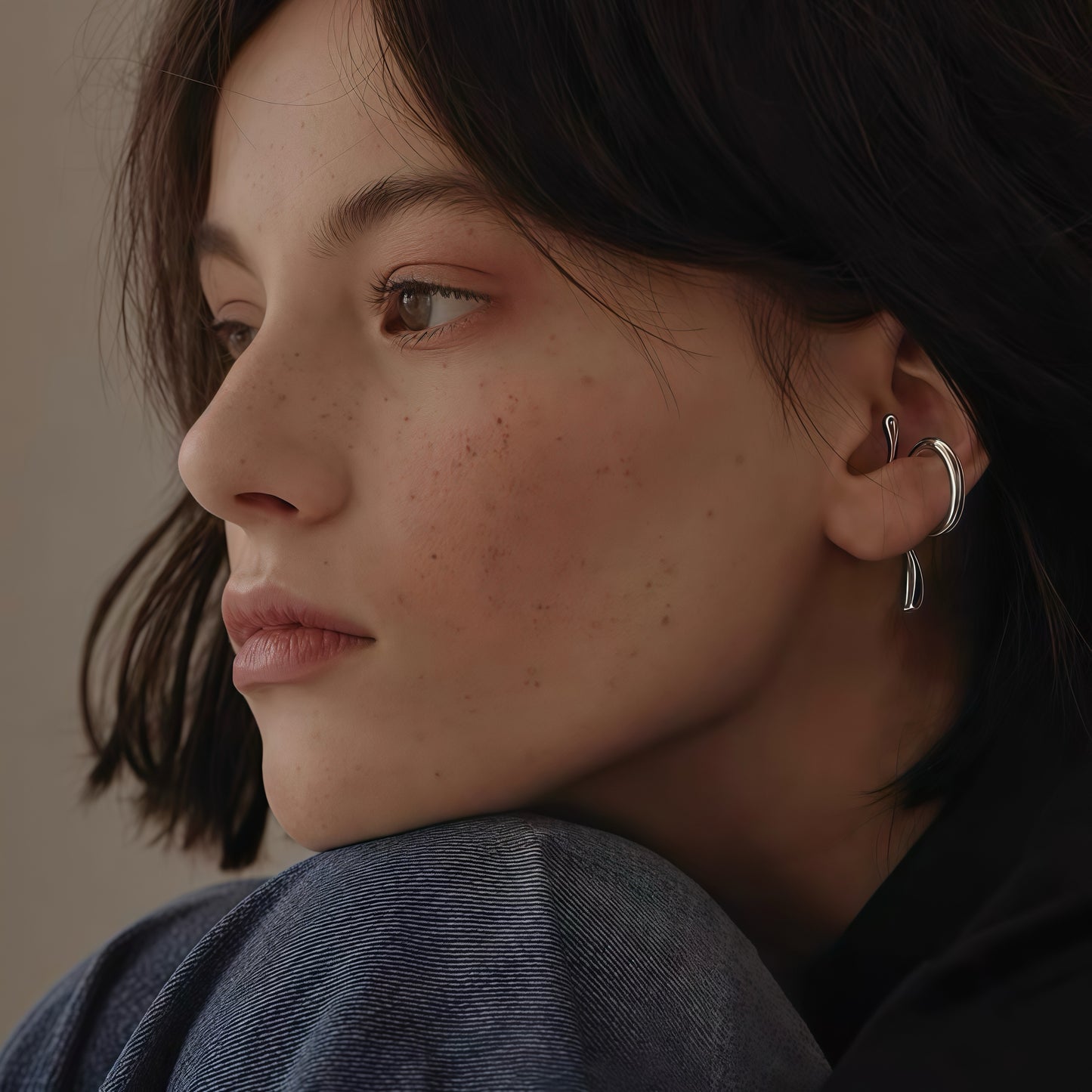 Liquid Flow Ear Cuff