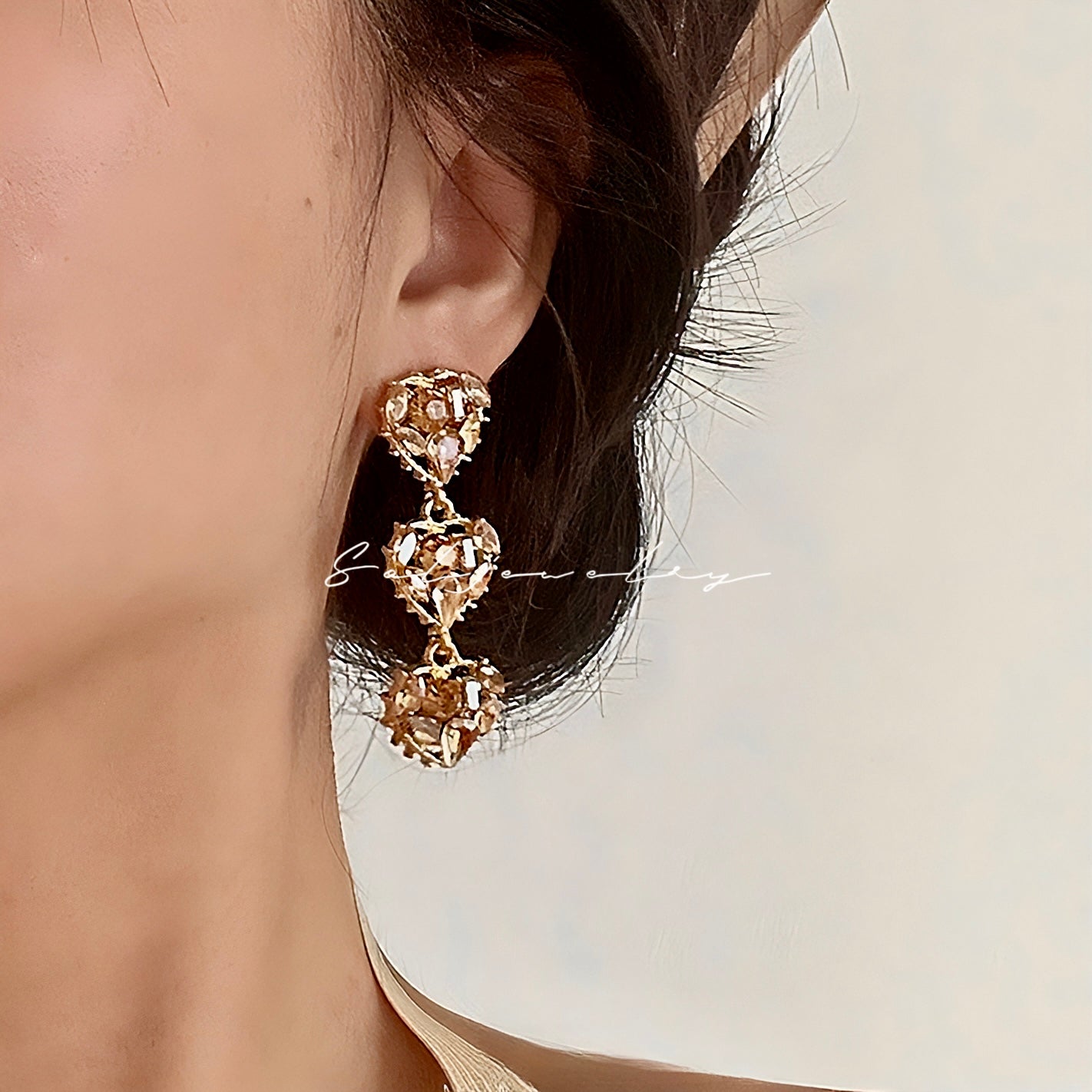 Hearts of Diamonds Earrings