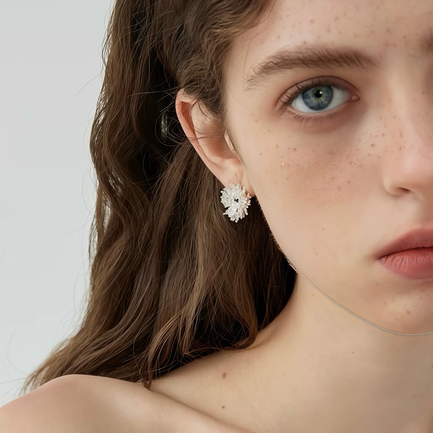 Snowflake Pearl Earrings