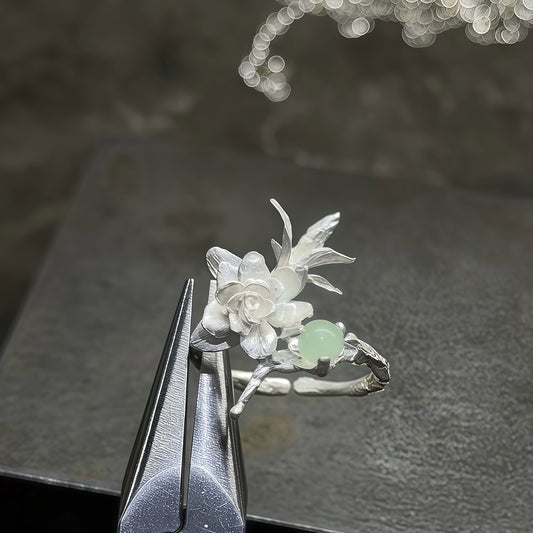 Winter Magnolia Ring