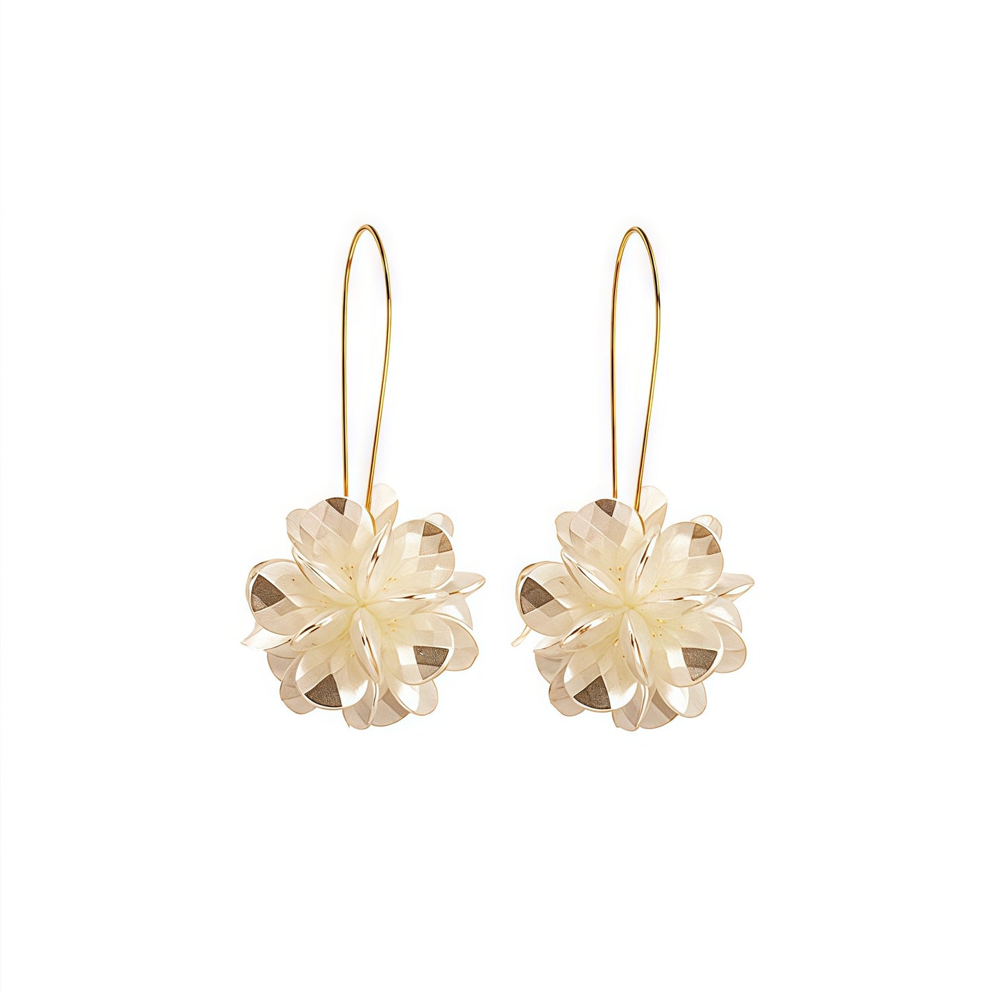 Golden Bloom Earrings – Petal Perfection in Every Detail
