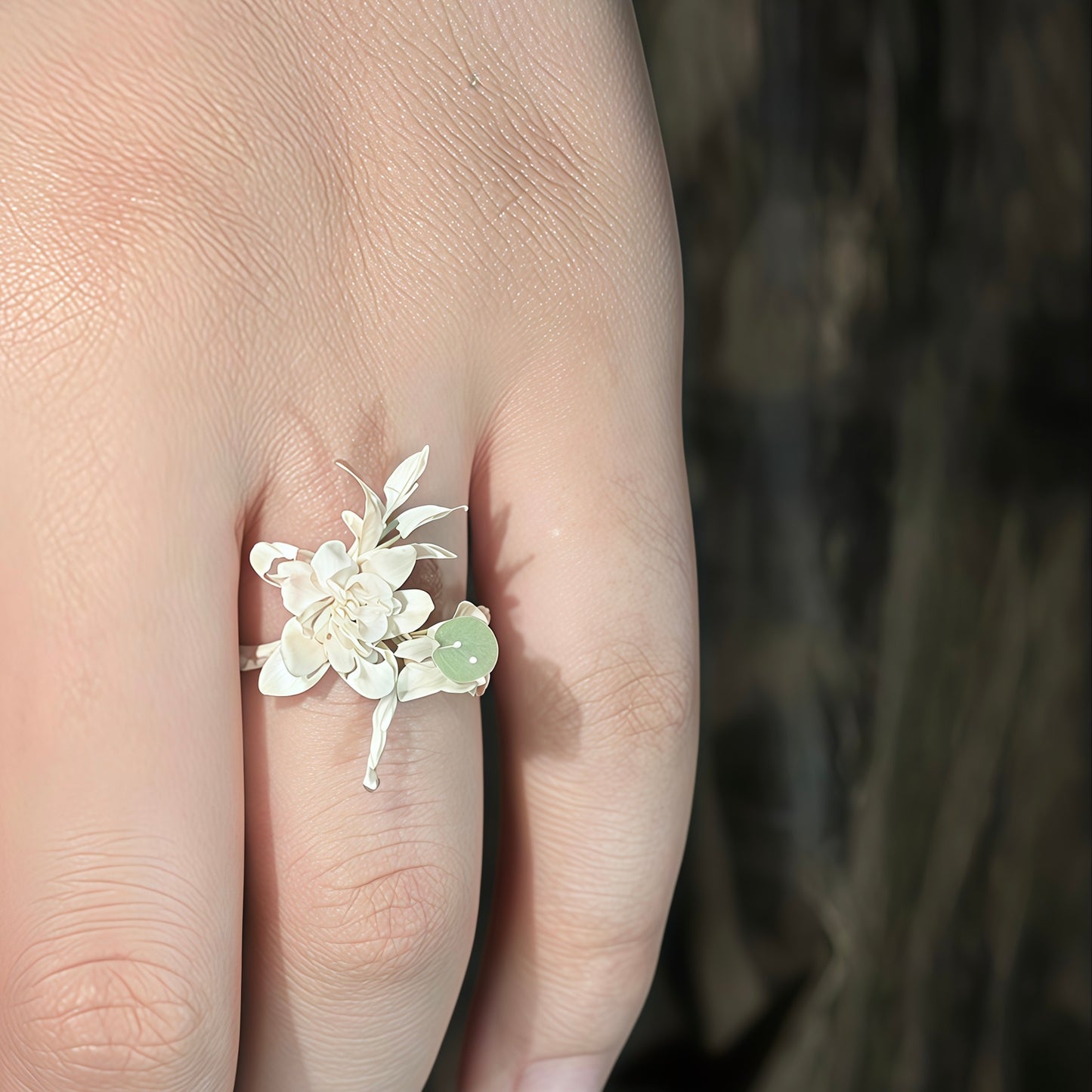 Winter Magnolia Ring