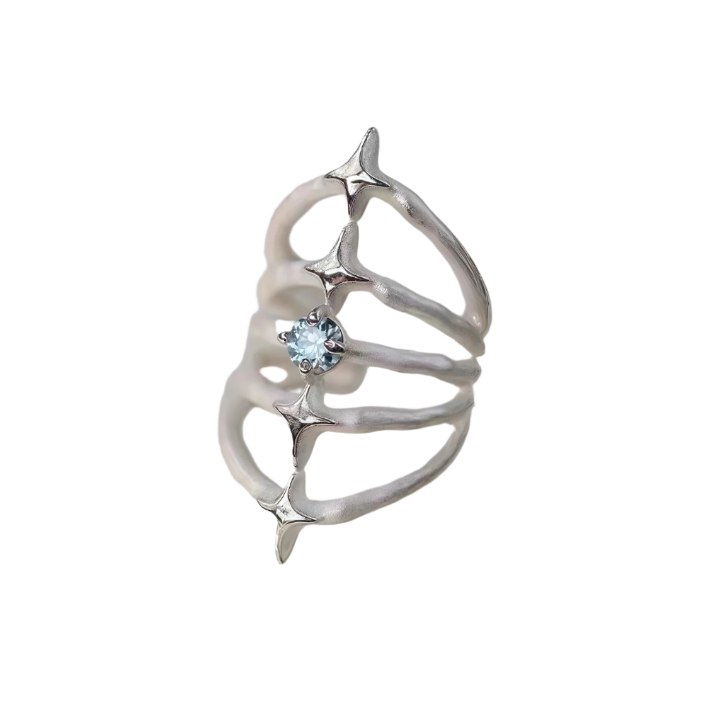 Stellar Spine Ring – Vattenblå