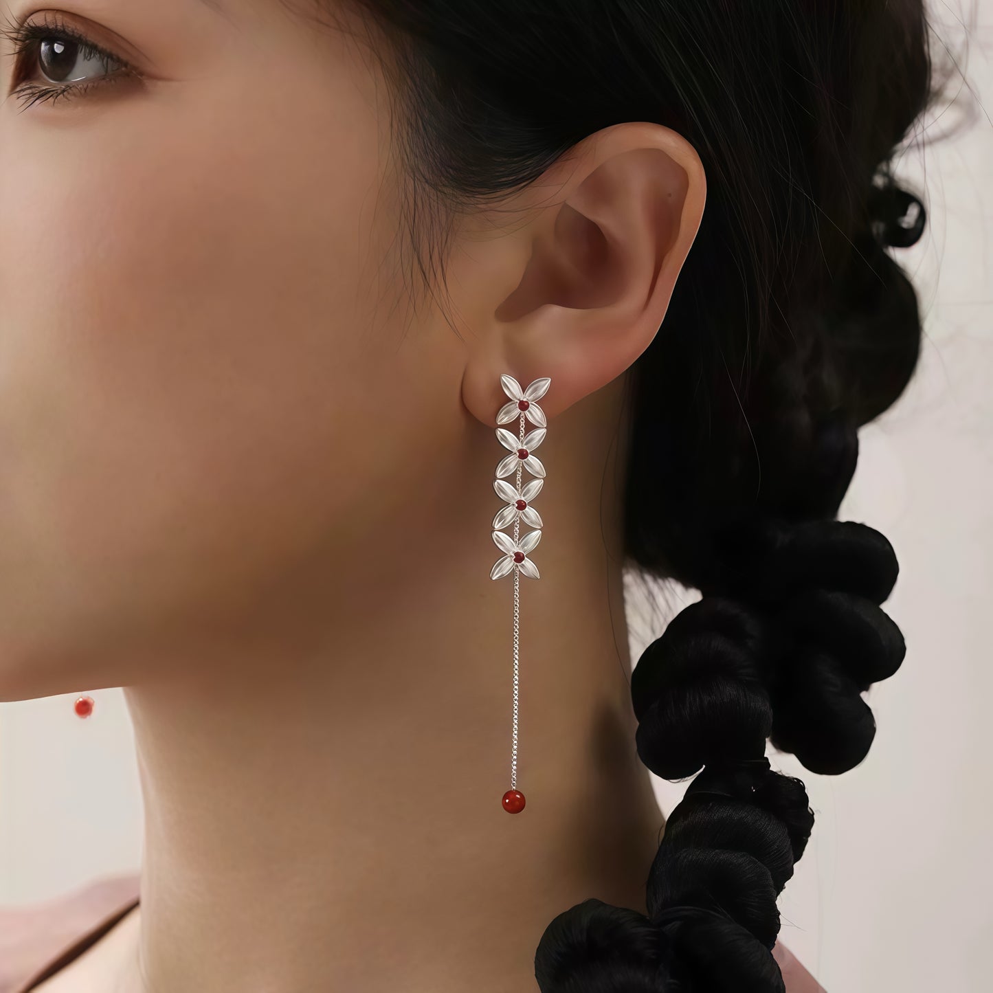 Scarlet Bloom Earrings