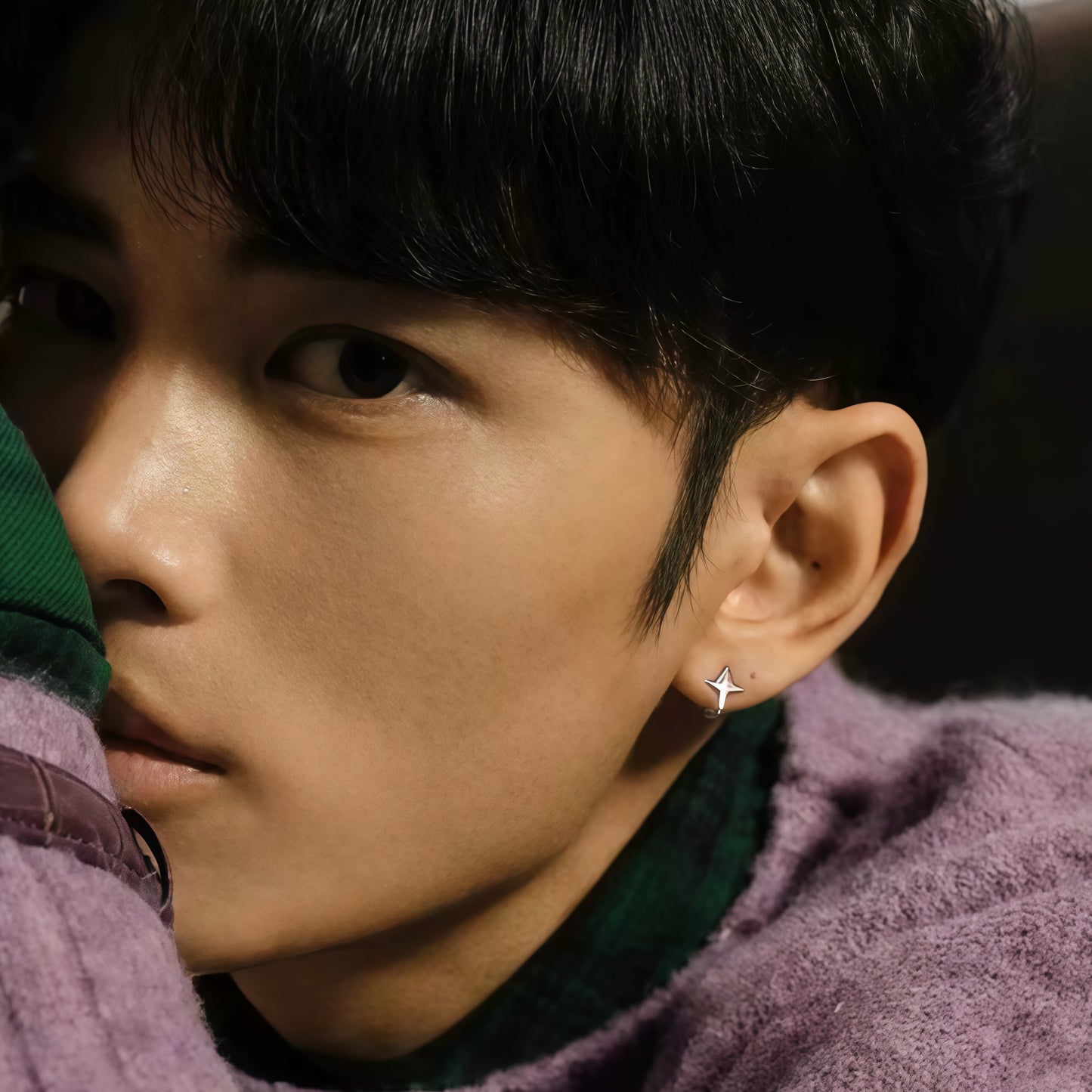 Stellar Orbit Earring Set – Minimalist Silver Ear Cuffs & Hoops