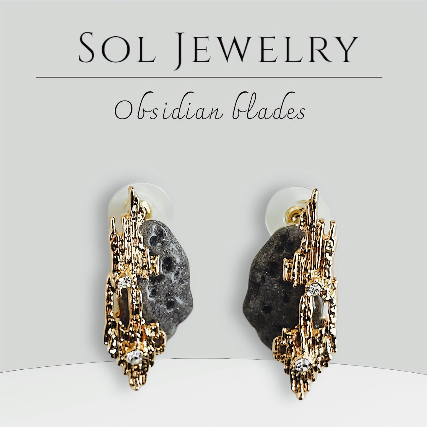 Obsidian Earrings