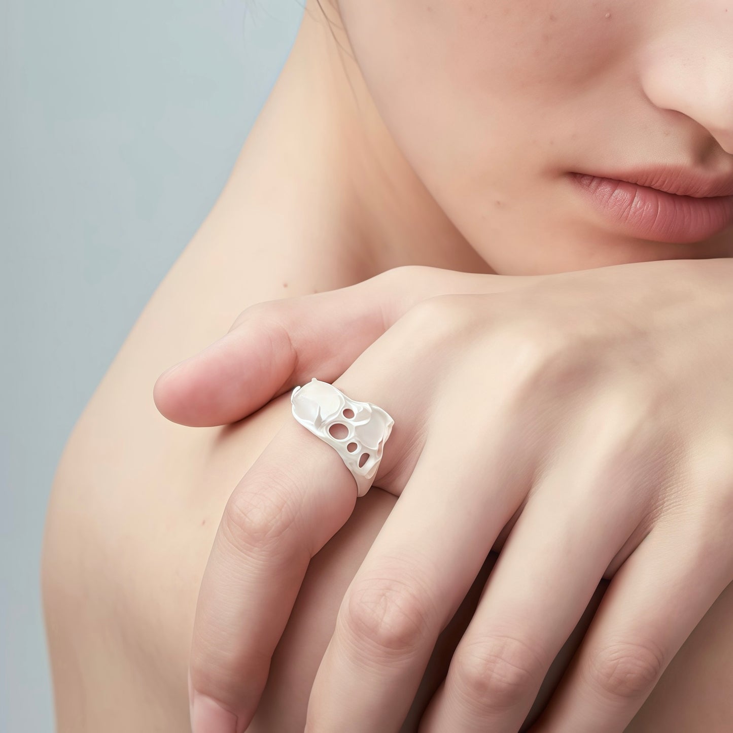 Ethereal Structure Ring