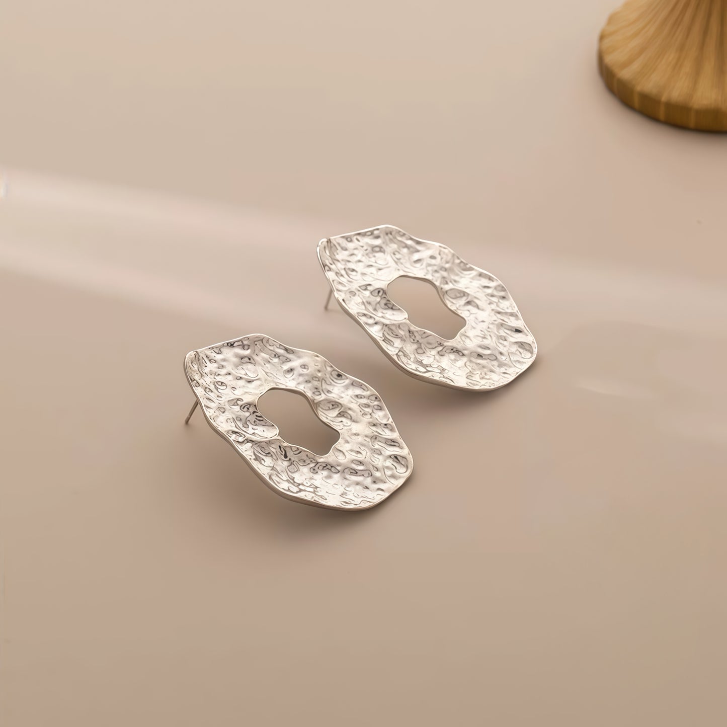 Sculptural Flow Earrings - Gold & Silver