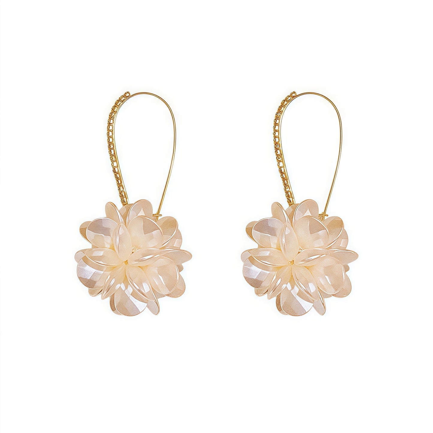 Golden Bloom Earrings – Petal Perfection in Every Detail