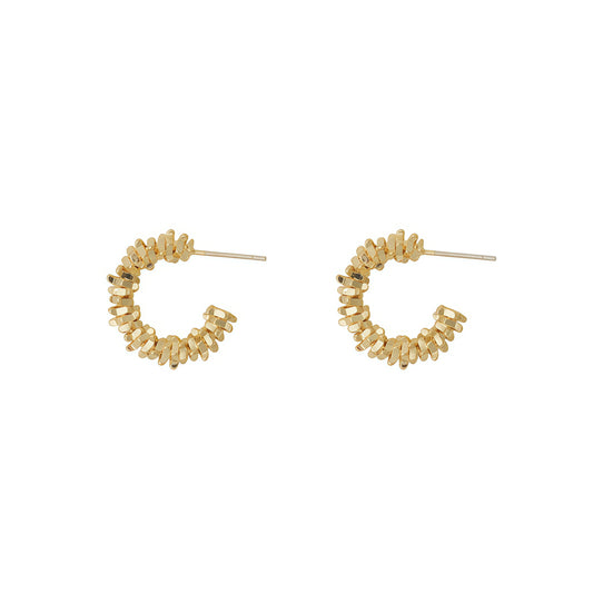 Textured Hoop Earrings