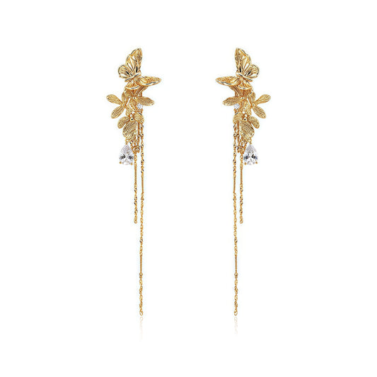 Golden Papillon Convertible Earrings