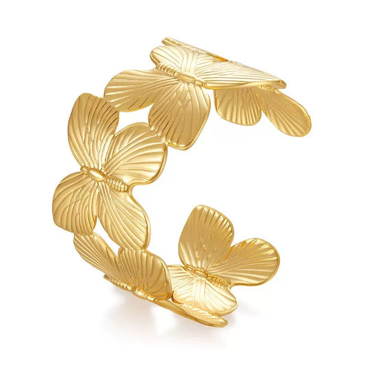 Butterfly Garden Cuff Bracelet
