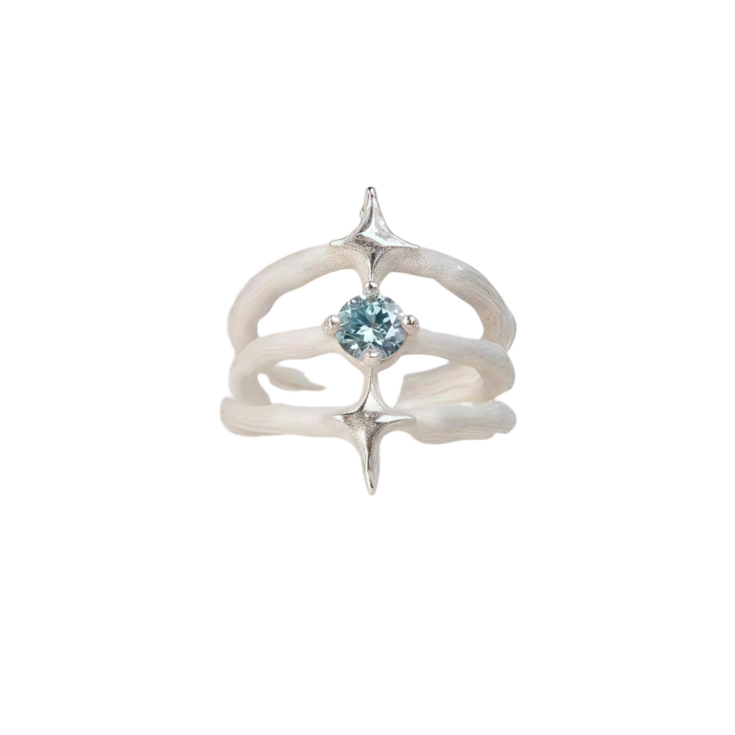Stellar Spine Ring – Vattenblå