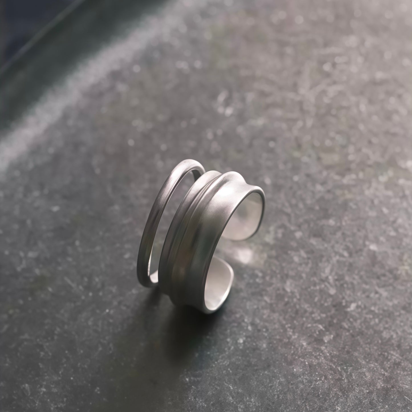 Sculpted Wave Ring